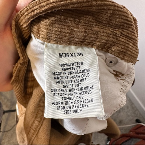 Vintage St. John’s Bay Brown Corduroy Pants Size W36xL34 - Picture 3 of 5